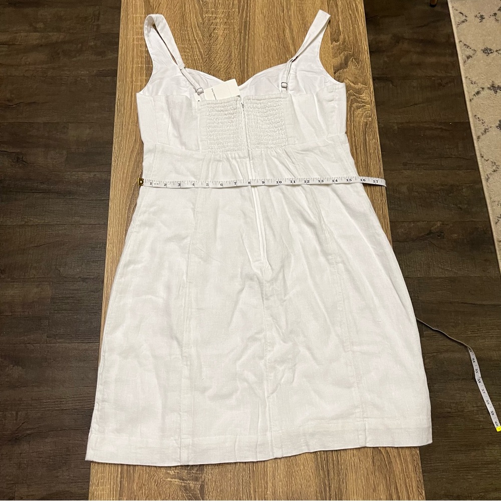 Abercrombie & Fitch White Linen Blend Sundress - Picture 2 of 6